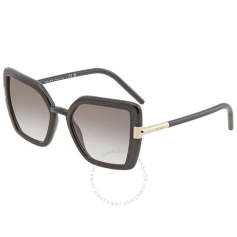 Prada Grey Gradient Butterfly Ladies Sunglasses PR 09WS